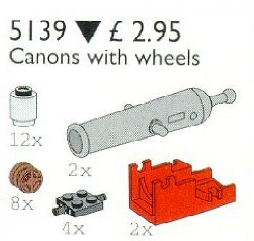 Main image of LEGO Cannons with Wheels (5139-1)