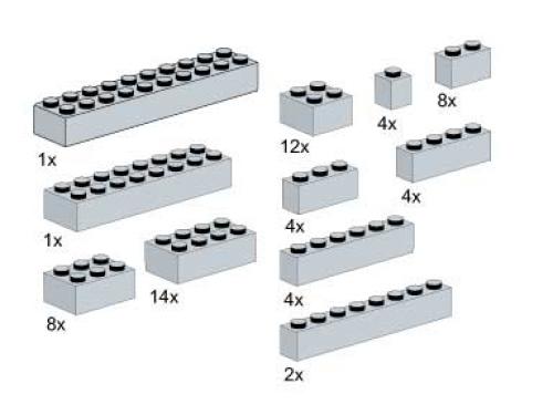 LEGO Bricks, Gray