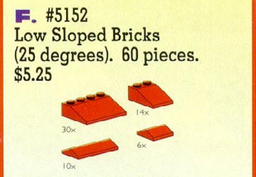 LEGO Roof Bricks, Red, 25 Degrees