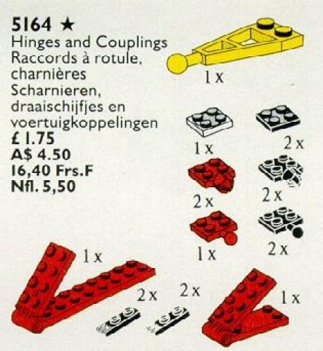 LEGO Hinges, Turntables and Couplings