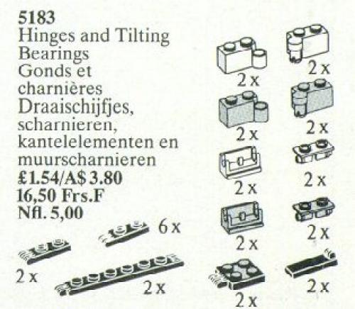 Main image of LEGO Hinges and Couplings (5183-1)