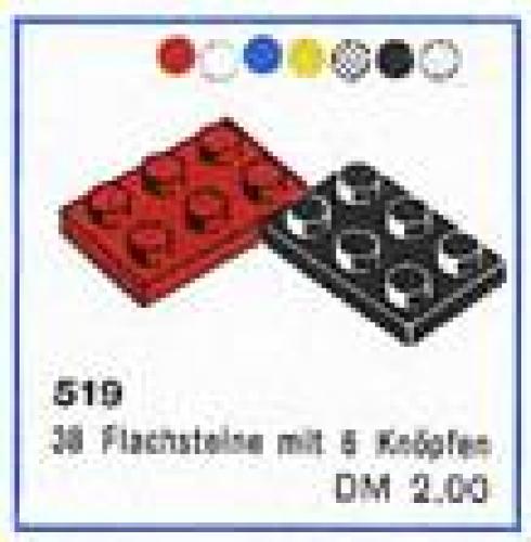 LEGO 2 x 3 Plates (cardboard box version)