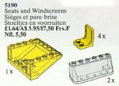 Main image of LEGO Seats and Windscreens (5190-1)