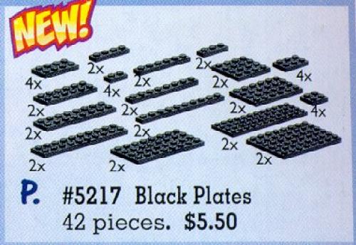 LEGO Black Plates Assorted
