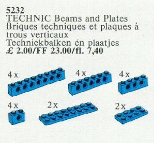 LEGO TECHNIC Beams and Plates [Blue]