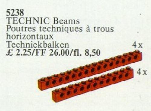 LEGO TECHNIC Beams {red}