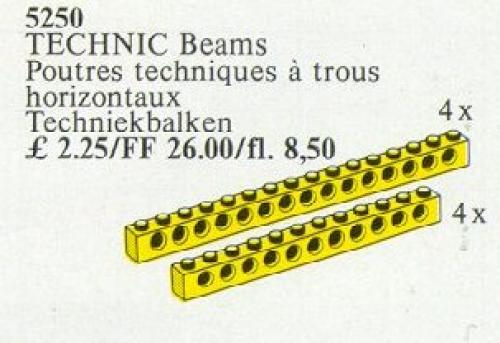 LEGO TECHNIC Beams {yellow}