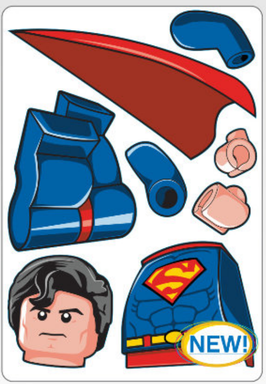 Main image of LEGO Superman Staticker (52509-1)