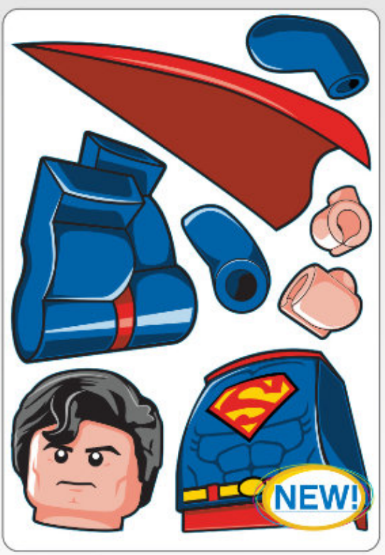 LEGO Superman Staticker