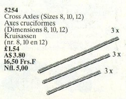 LEGO Cross Axles (Sizes 8, 10, 12)