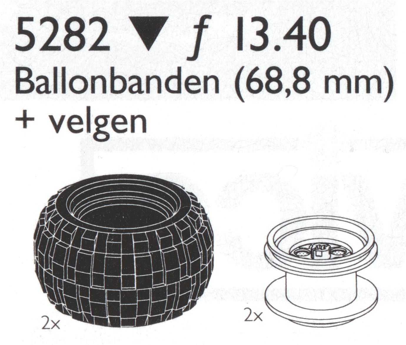 Main image of LEGO Balloon Tires Large (5282-1)