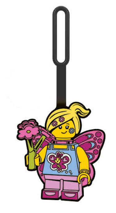 Butterfly Girl Bag Tag