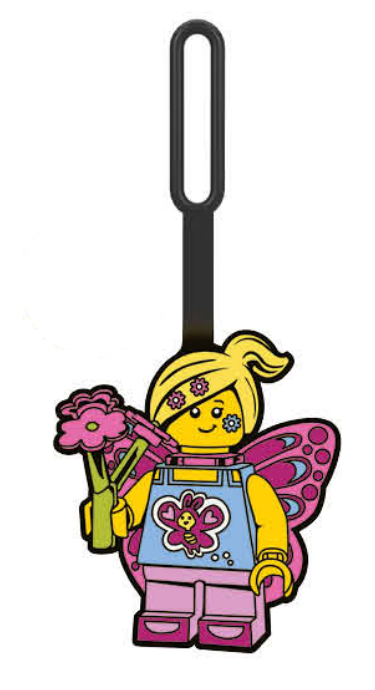 LEGO Butterfly Girl Bag Tag