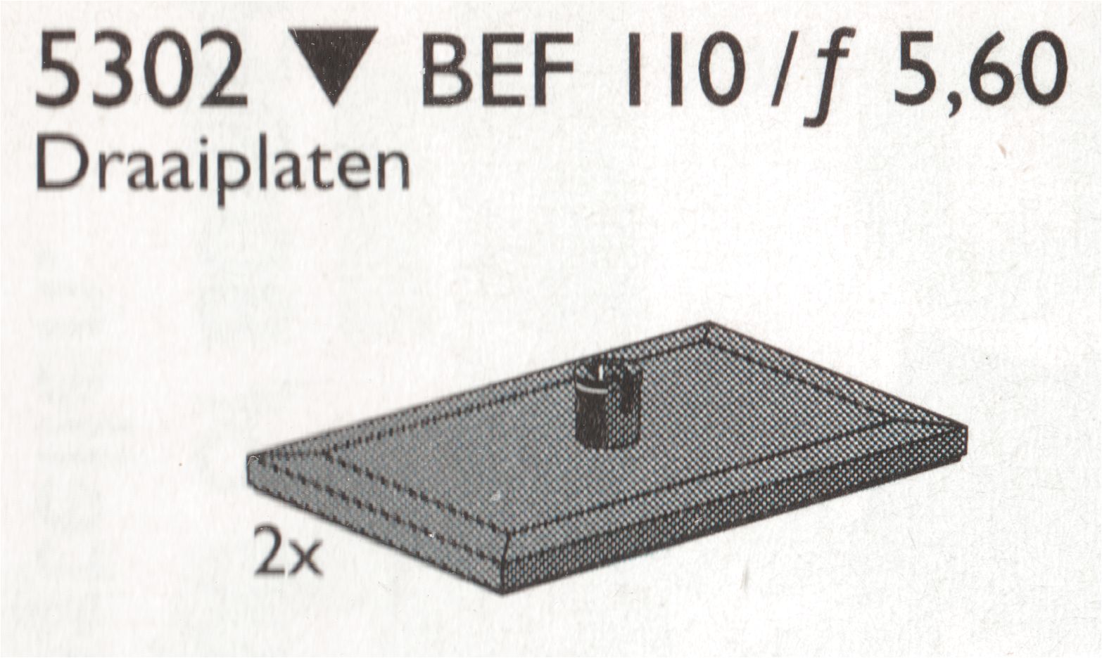 Main image of LEGO Bogieplates, Black (5302-1)