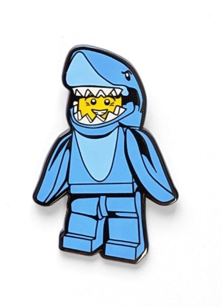 LEGO Shark Suit Guy Snap Button