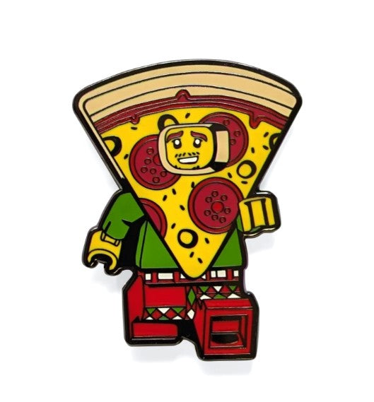 LEGO Pizza Guy Snap Button