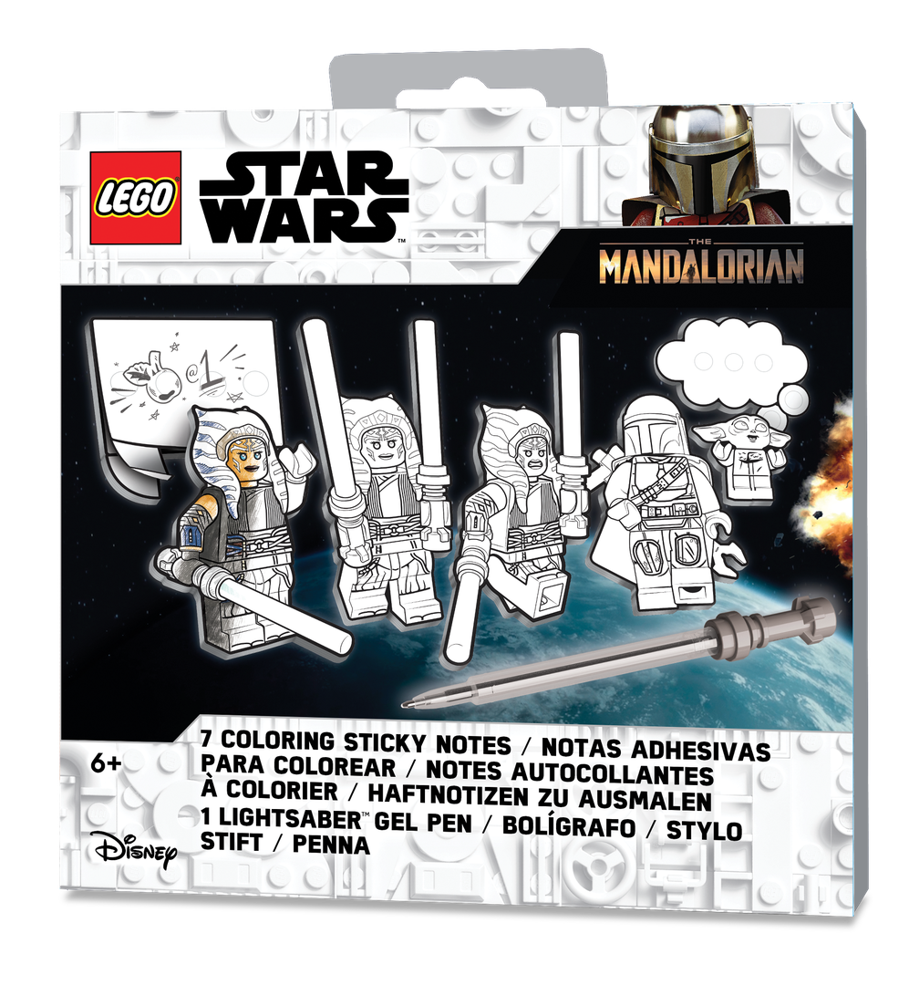 Star Wars The Mandalorian Ahsoka Tano Sticky Notes with Lightsaber Gel Pen