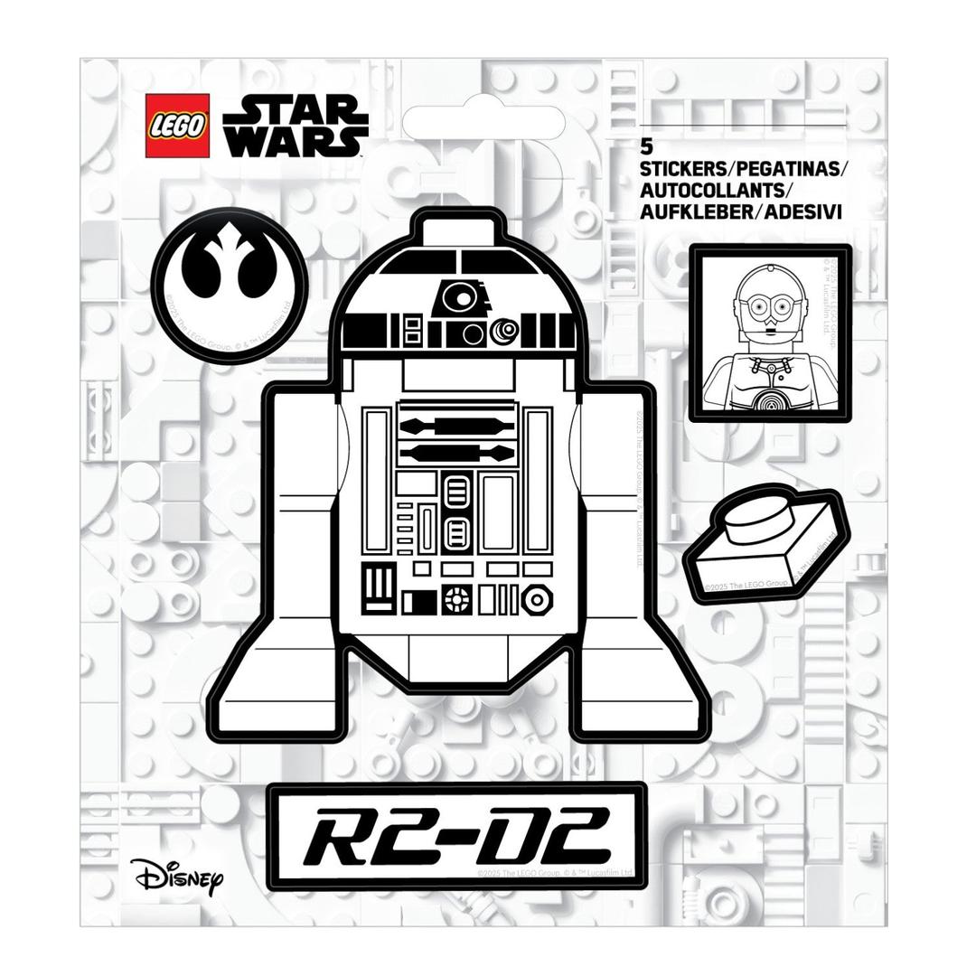 LEGO set 53752-1 Star Wars R2-D2 Black and White Stickers - Image 1