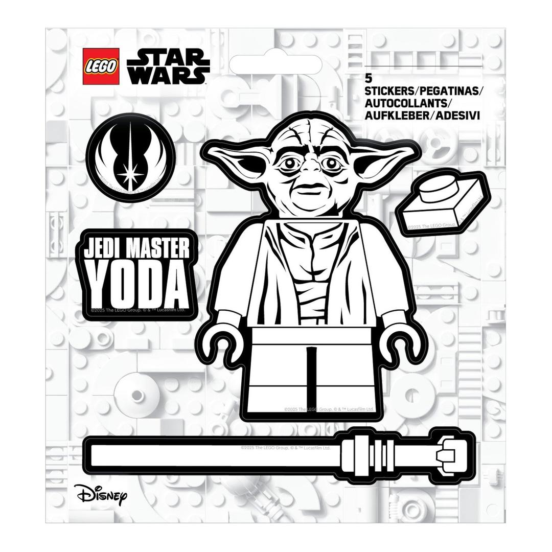 LEGO set 53753-1 Star Wars Yoda Black and White Stickers - Image 1