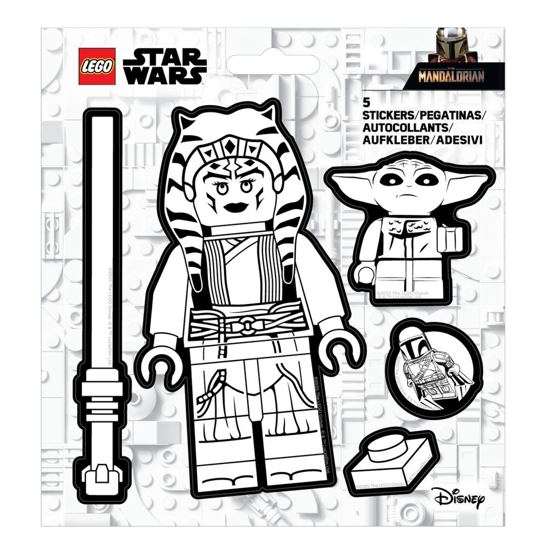 LEGO set 53757-1 Star Wars The Mandalorian Ahsoka Tano Black and White Stickers - Image 1