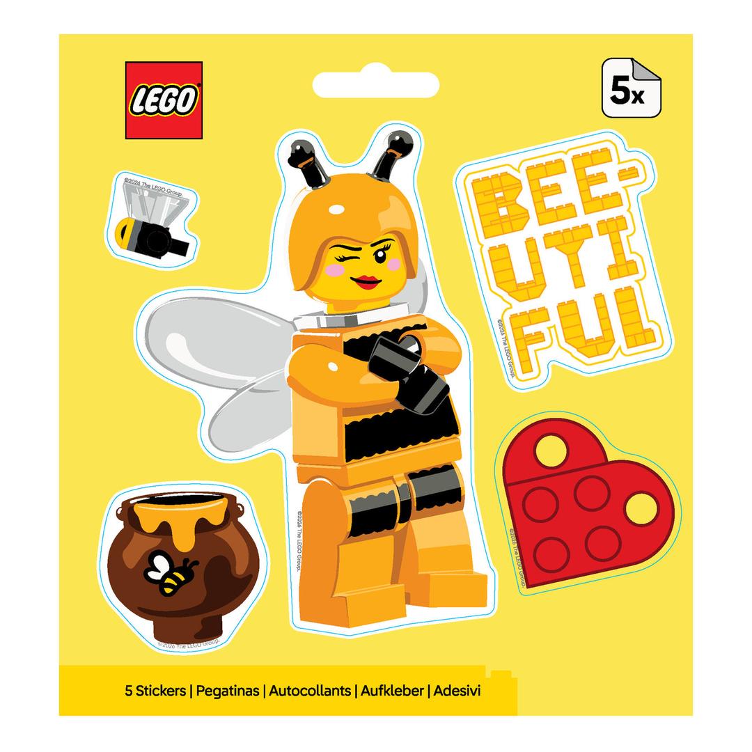 LEGO Valentine Bee Stickers