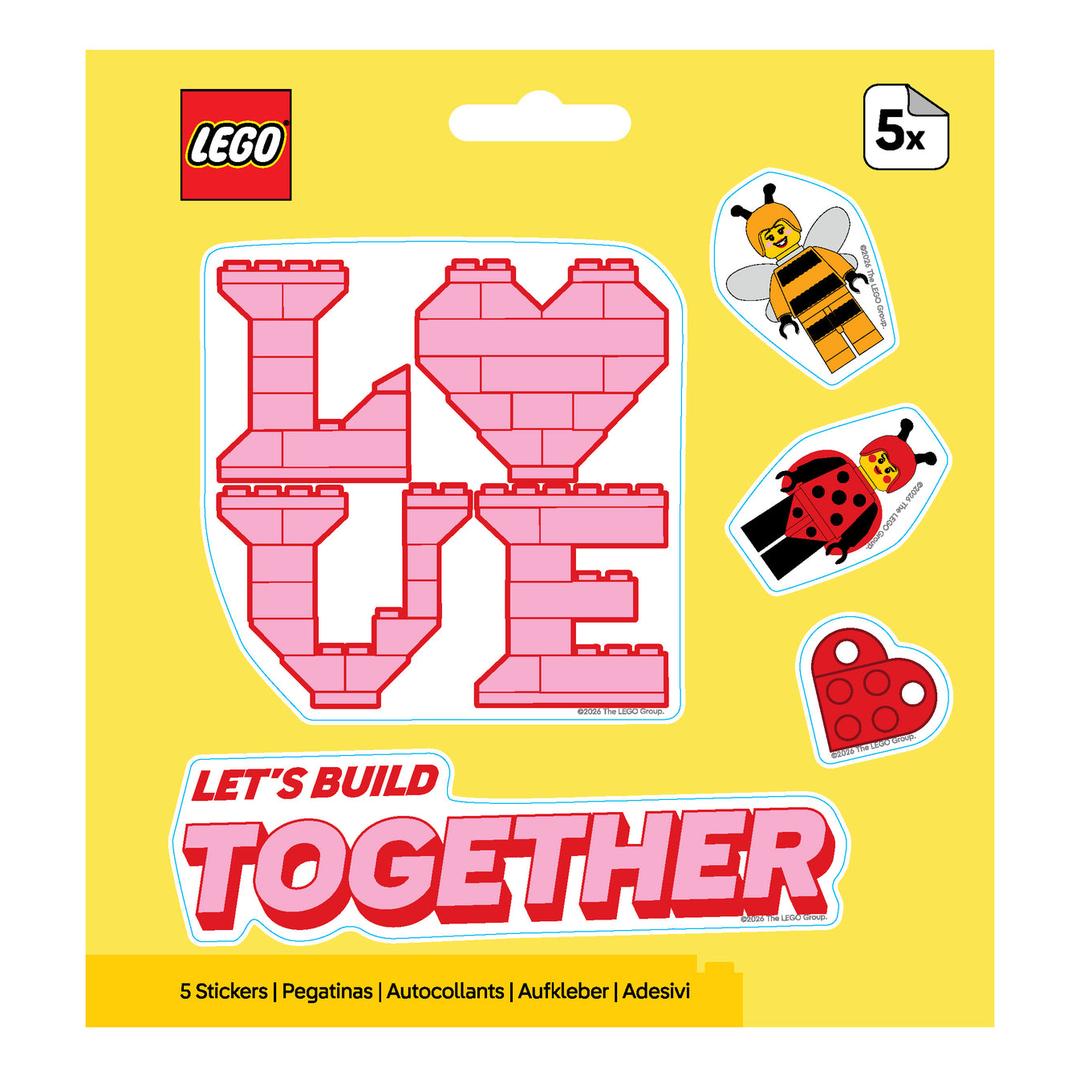 LEGO Valentine Build Together Stickers