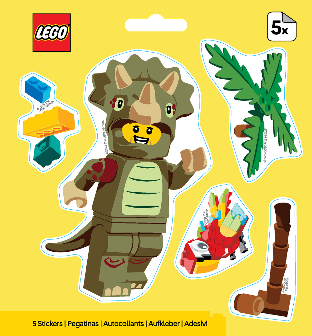 LEGO Triceratops Costume Fan Stickers