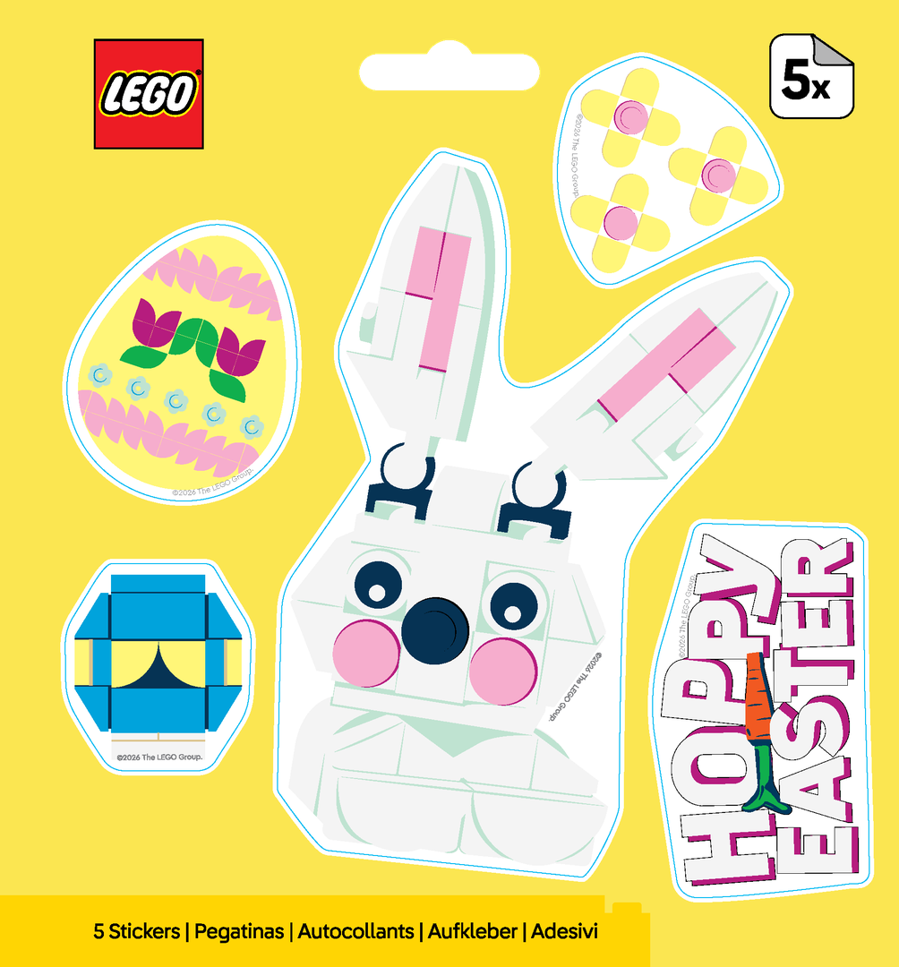 LEGO set 53839-1 Easter Rabbit Stickers - Image 1