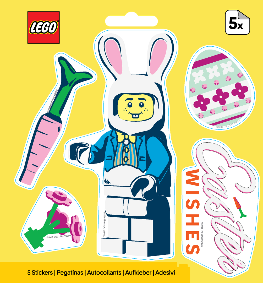 LEGO set 53840-1 Easter Bunny Suit Guy Stickers - Image 1