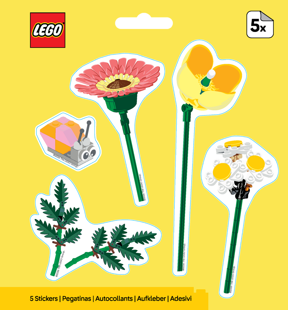 LEGO Botanicals Snail Bouquet Stickers