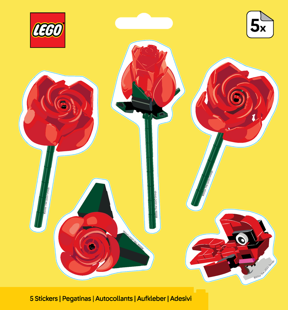 LEGO set 53843-1 Botanicals Rose Stickers - Image 1