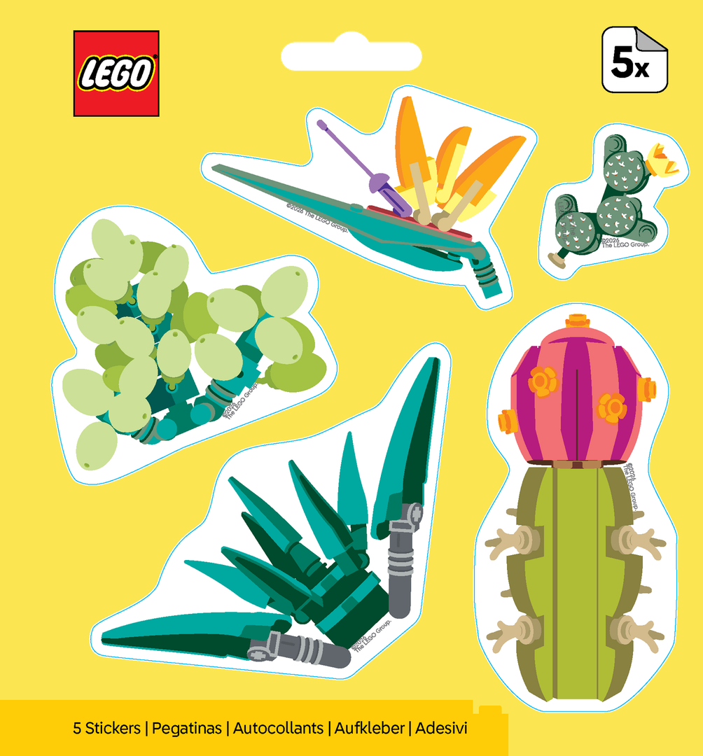 LEGO set 53844-1 Botanicals Cacti Stickers - Image 1