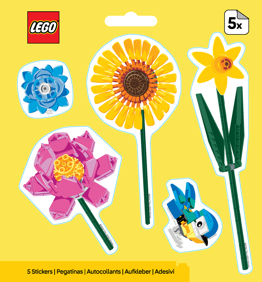 LEGO set 53845-1 Botanicals Bird Bouquet Stickers - Image 1