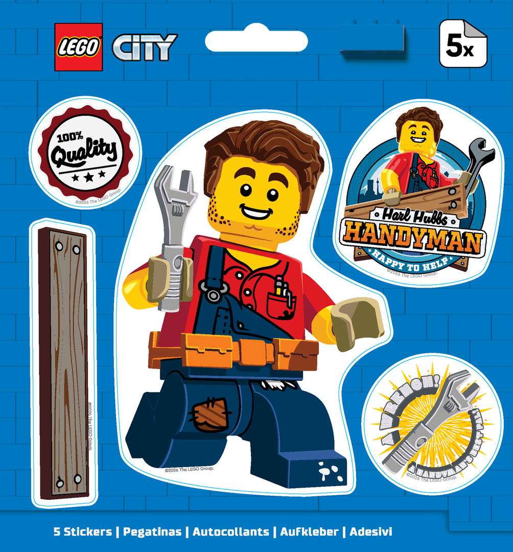 LEGO City Harl Hubbs Stickers