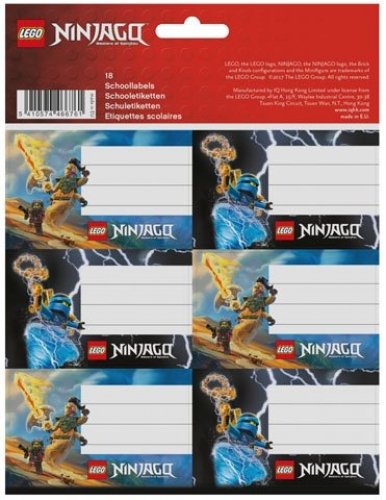 LEGO Ninjago Lightning Battle School Labels