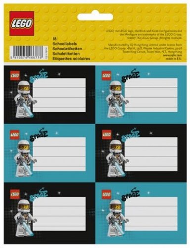 LEGO Space School Labels