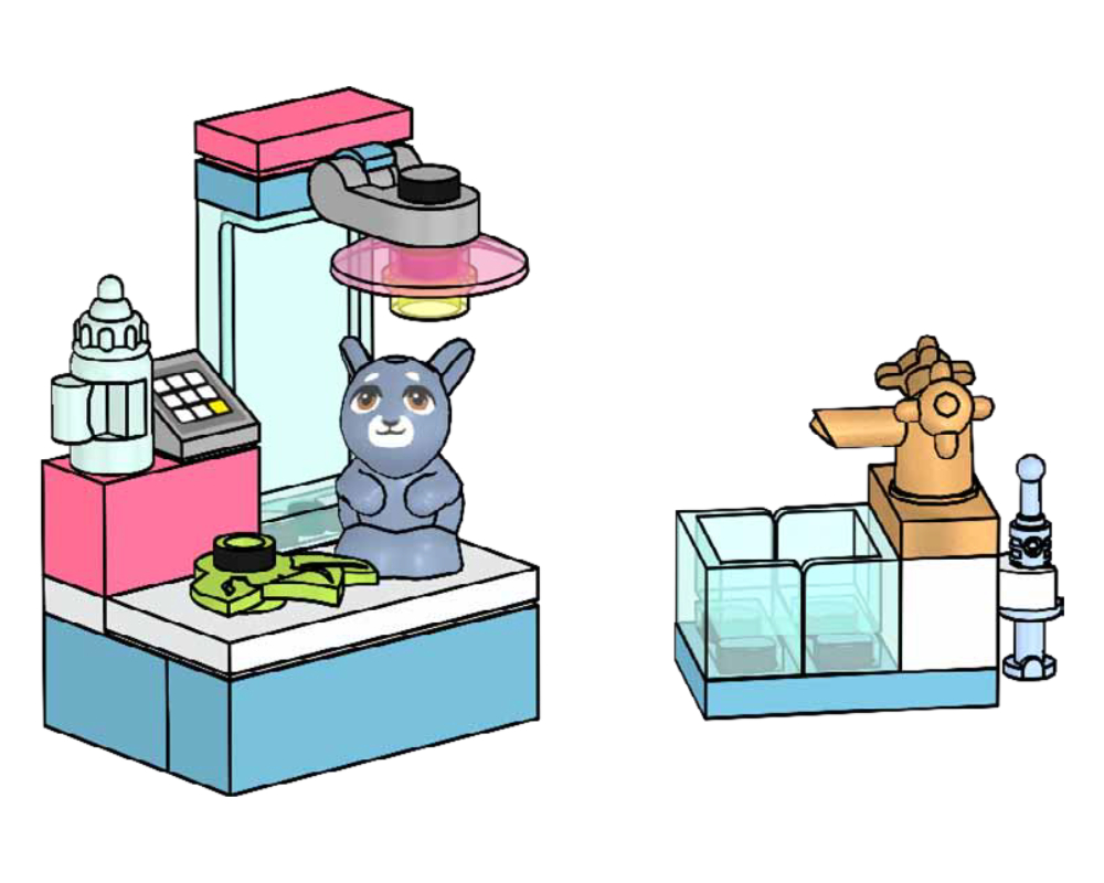 LEGO Bunny at Veterinary Station