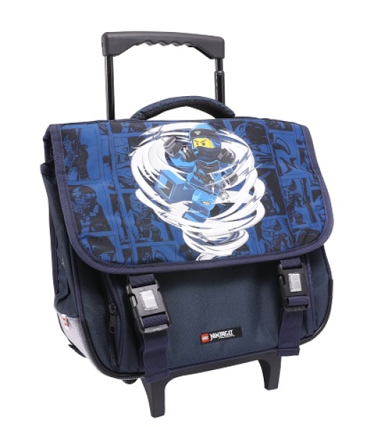 Main image of LEGO Ninjago Spinjitzu Jay School Bag Trolley (5711013074340-1)