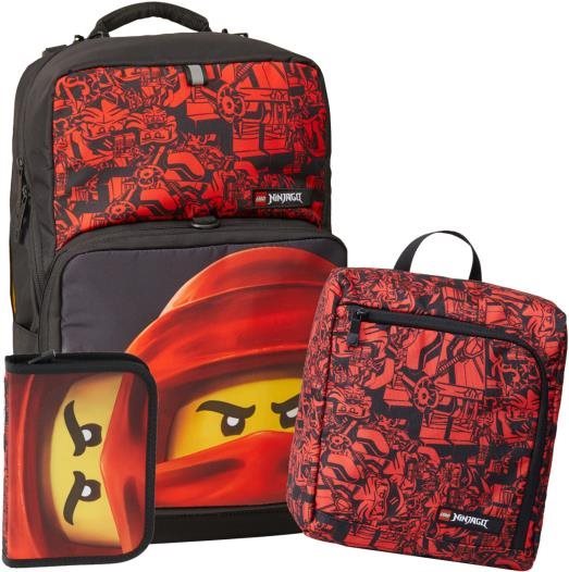 LEGO Ninjago Kai Backpack with Gym Bag and Pencil Case
