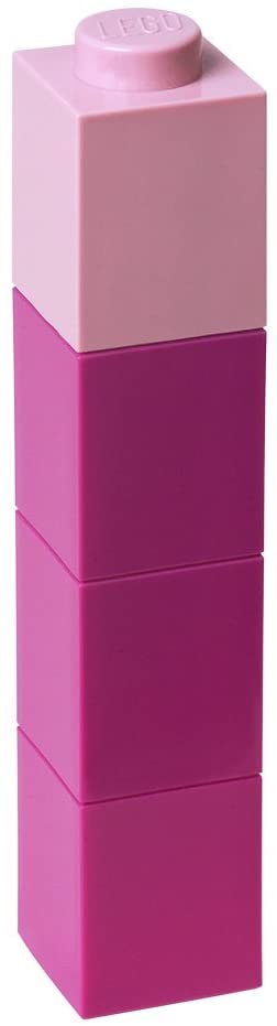 LEGO Square Drinking Bottle (Pink)