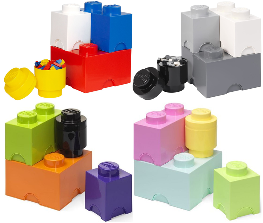 LEGO Storage Brick Multi-Pack 4 Pieces (All Colors)