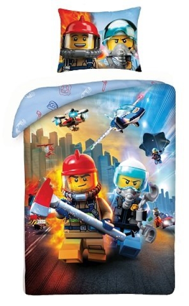 Main image of LEGO City Police and Fire Duvet Set (5902729045094-1)