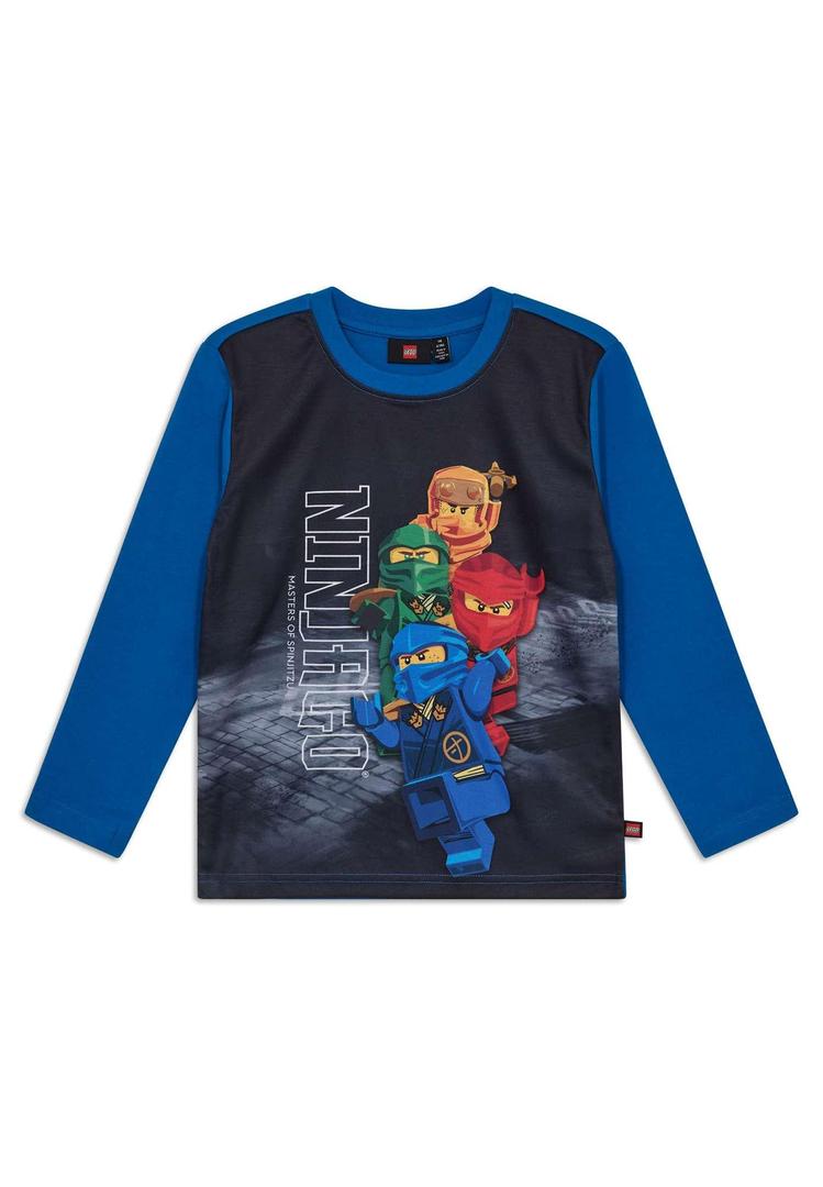 Ninjago Masters of Spinjitzu Long Sleeve T-Shirt - Blue (6011011247557-1)
