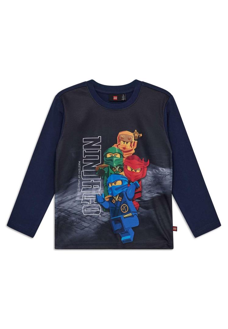 Ninjago Masters of Spinjitzu Long Sleeve T-Shirt - Dark Navy (6011011247590-1)