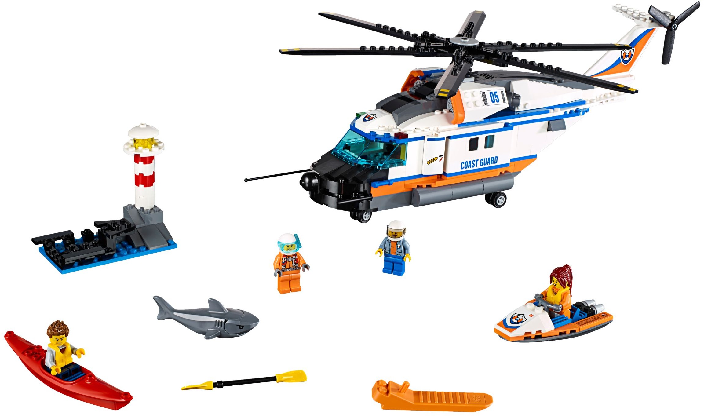 Main image of LEGO Heavy-Duty Rescue Helicopter (60166-1)