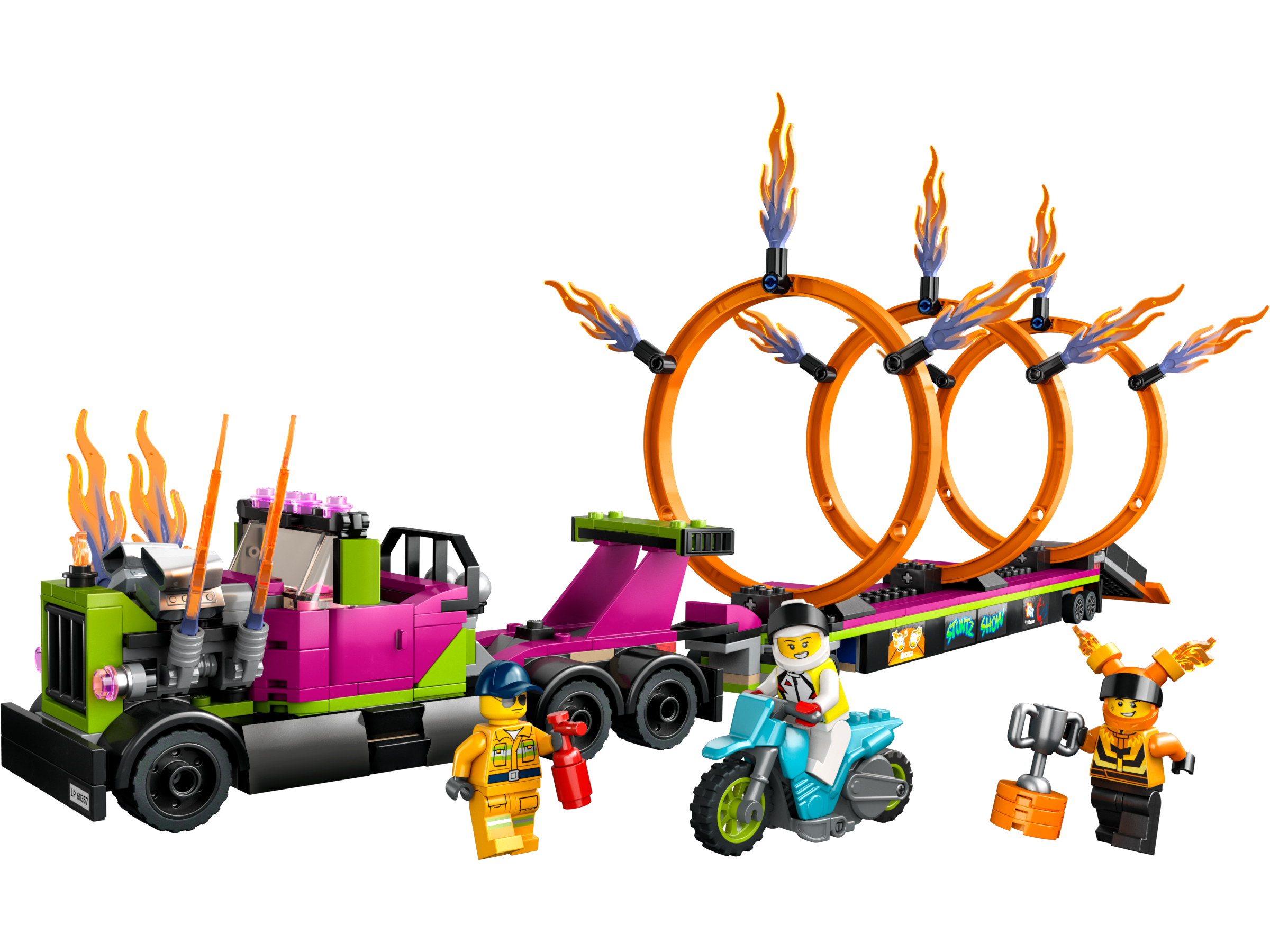 Main image of LEGO Stunt Truck & Ring of Fire Challenge (60357-1)