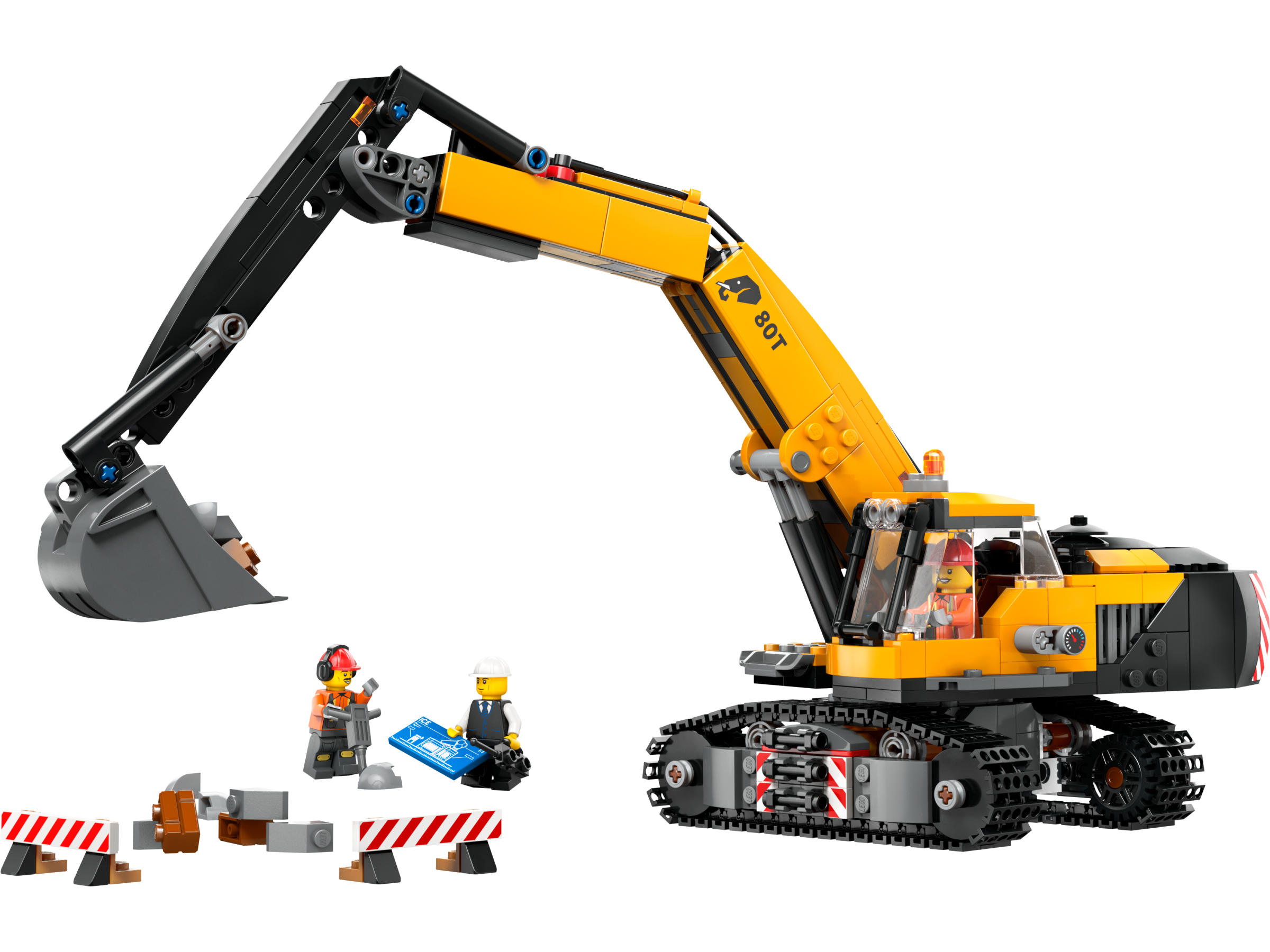 Main image of LEGO Yellow Construction Excavator (60420-1)