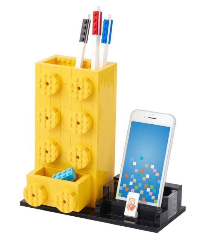 LEGO 60th Anniversary Yellow Pencil Pot