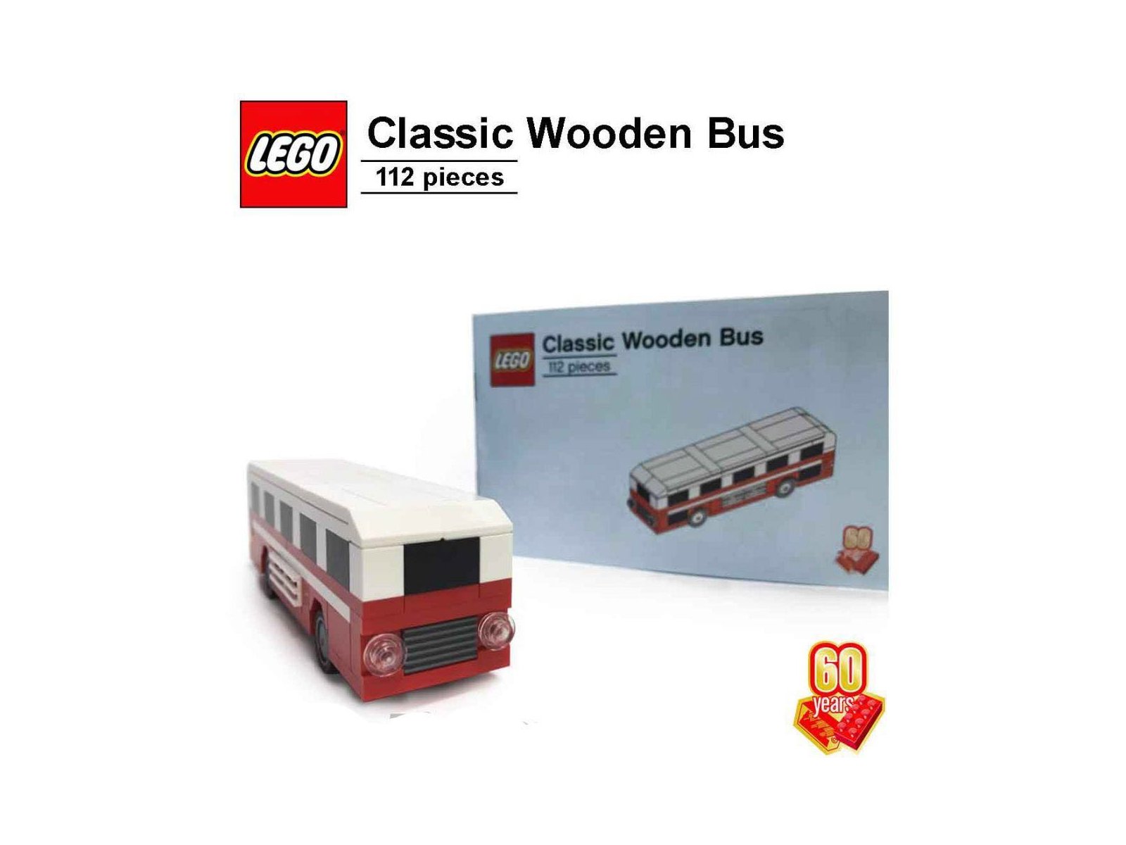 LEGO 60th Anniversary Classic Wooden Bus
