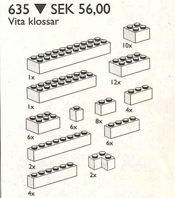 LEGO Extra Bricks in White